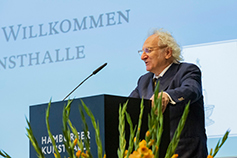 Prof. Dr. Siegfried Zielinski gave a speech in honour of Agnes Meyer-Brandis at the Hamburger Kunsthalle,2021